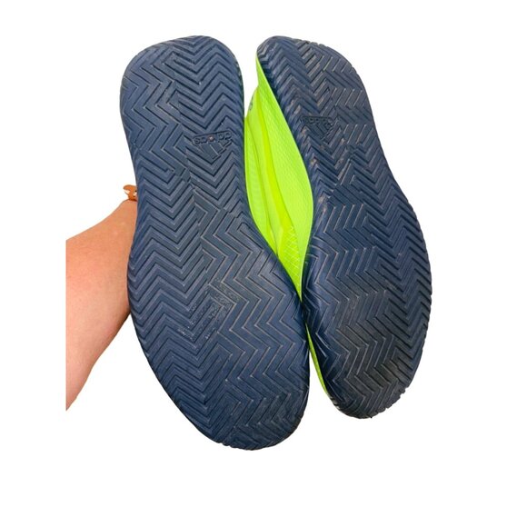 Adidas Mens Defiant Generation Tennis Running Shoes 12 Electric Yellow Navy - Picture 11 of 16